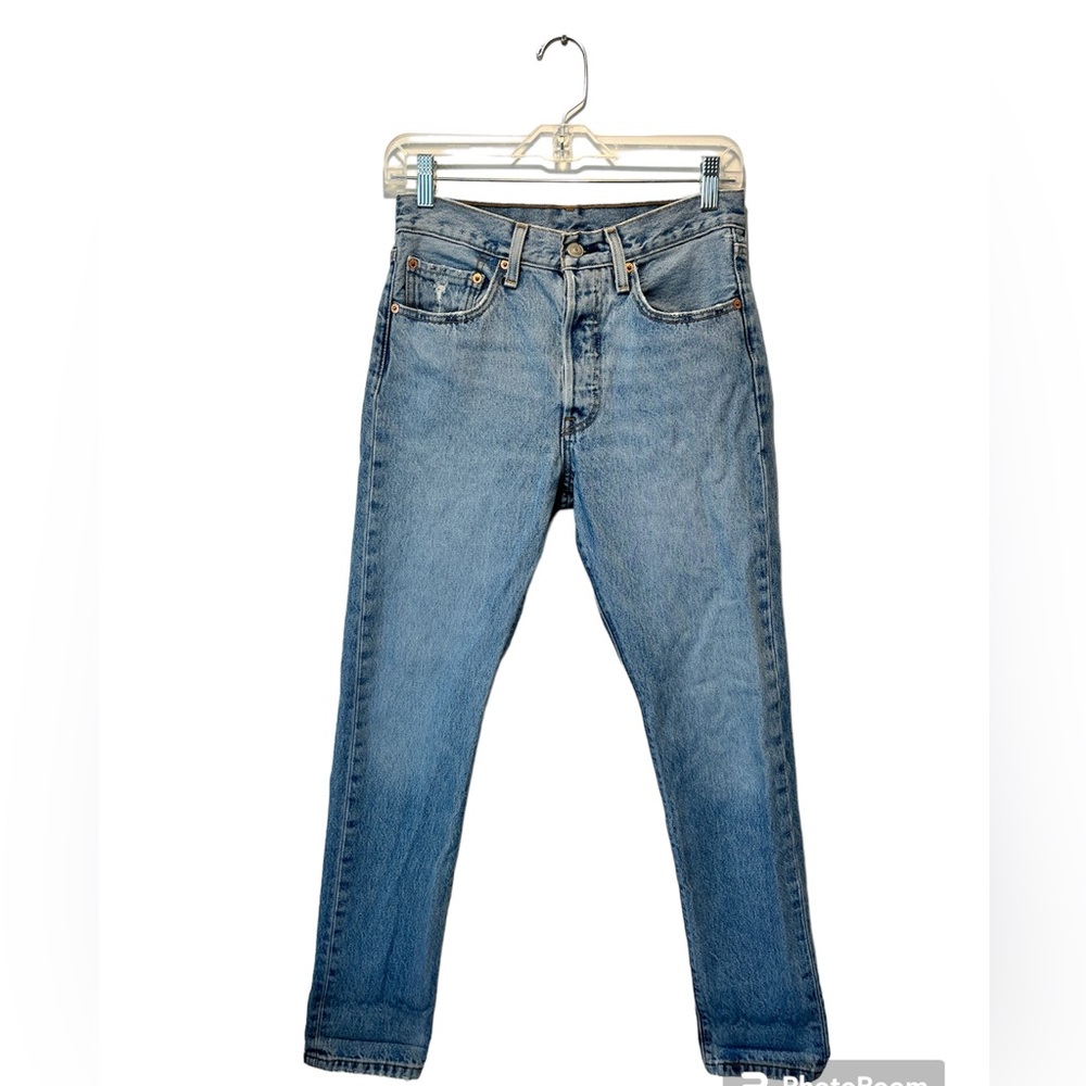 LEVI’S 501 S Skinny premium denim jeans womens W26 L30 Barely worn EUC